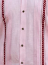 Guayabera “Franjas Rosa”