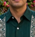 Guayabera “Franjas Verde Esmeralda"