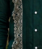 Guayabera “Franjas Verde Esmeralda"