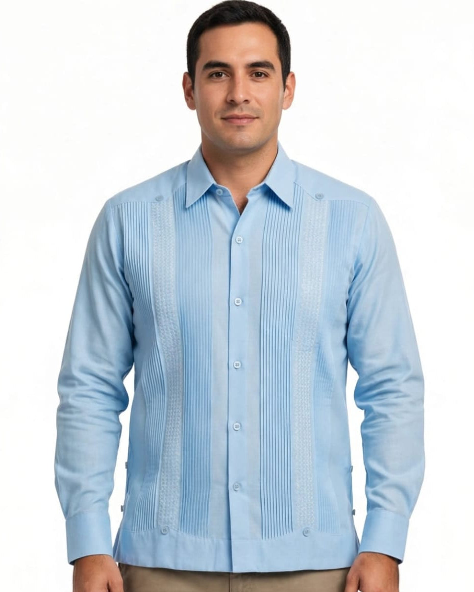 Guayabera “Azul Cielo"