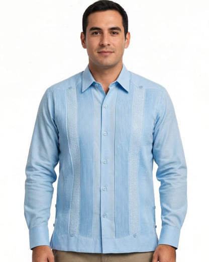 Guayabera “Azul Cielo"