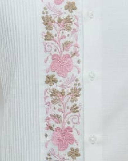 Guayabera “Colibrí Rosa”