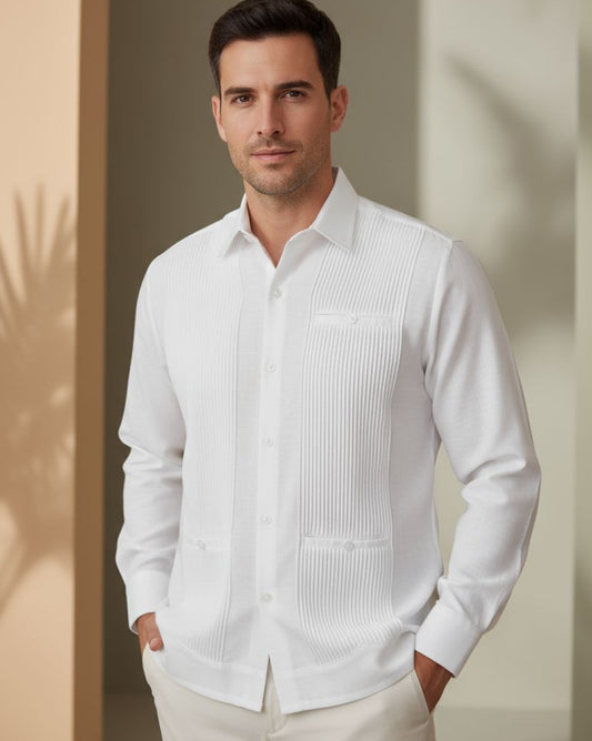 Guayabera “Presidencial 3 vivos”