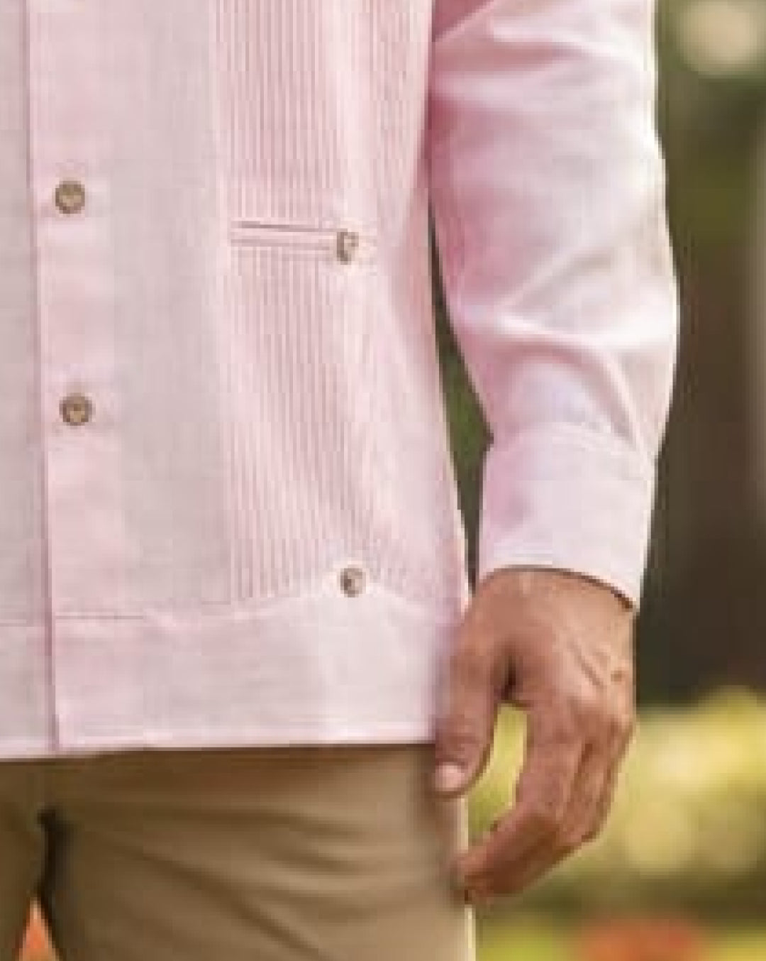Guayabera “Presidencial Rosa”