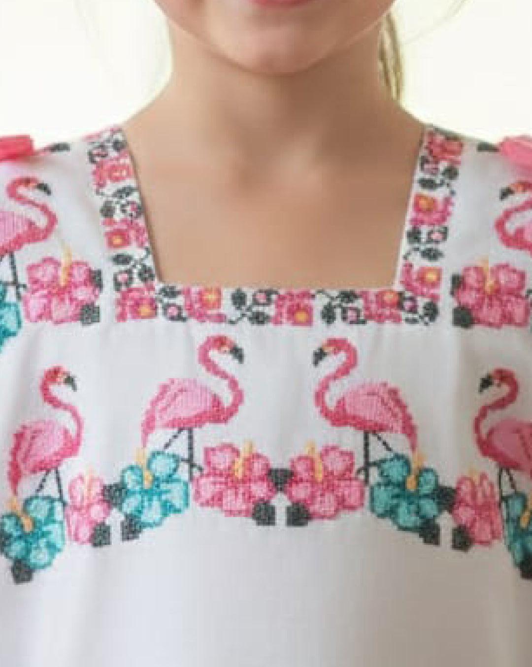 Huipil flamingos
